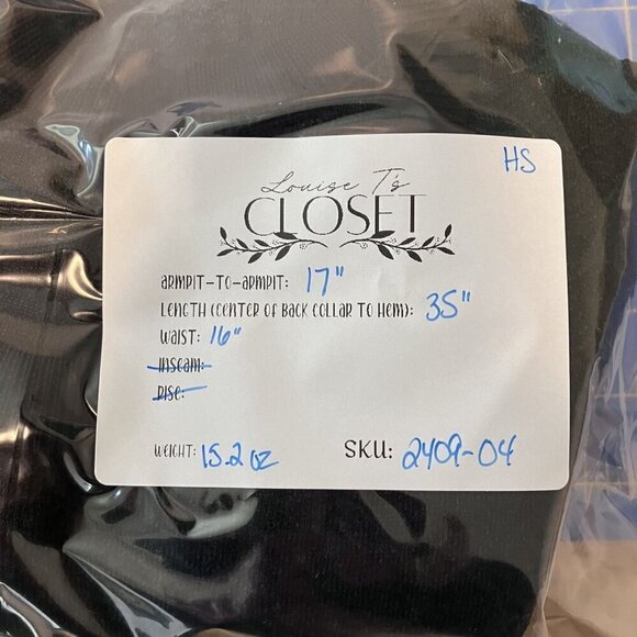 Theory Black/Dark Gray Wool Blend Knee-Length Sweater Dress Size S - Picture 7 of 7